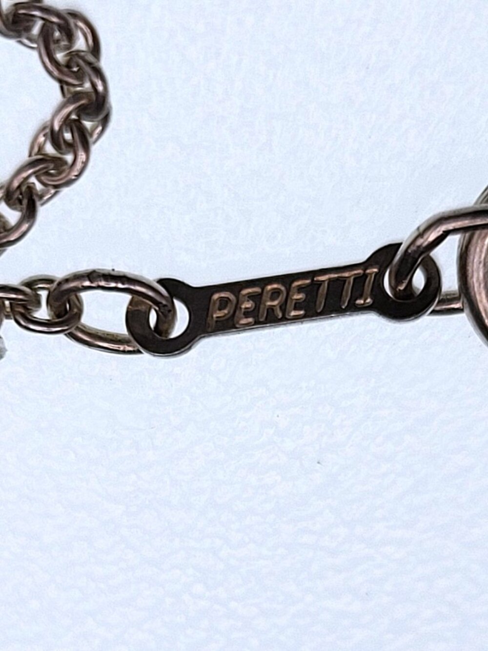 Tiffany & Co. Elsa Peretti Bean Pendant 18mm on 17" chain .925 - Picture 5 of 6